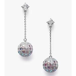 Kate Spade Beaming Bright Disco Ball Linear Earrings